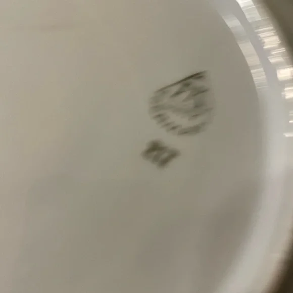 Vintage Orange Decorative Plate with Bird Design - Picture 4 of 5